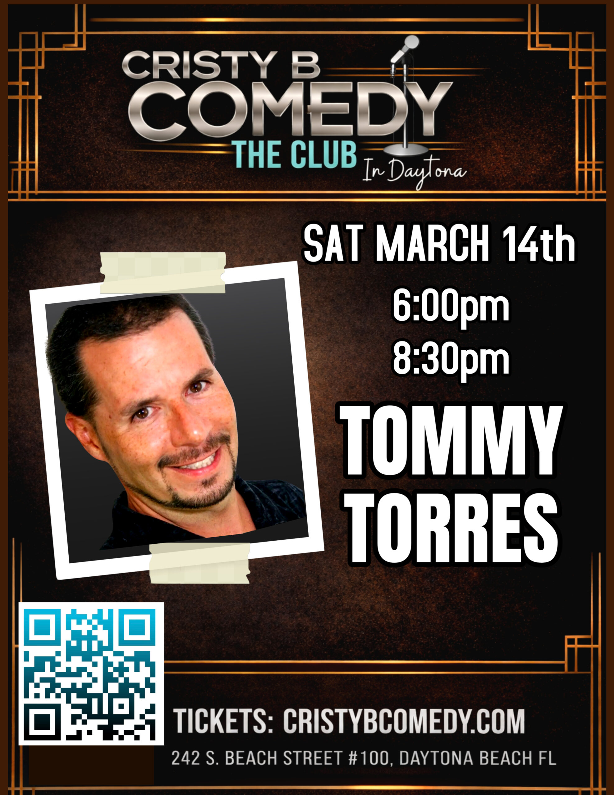 Tommy Torres Comedian Daytona