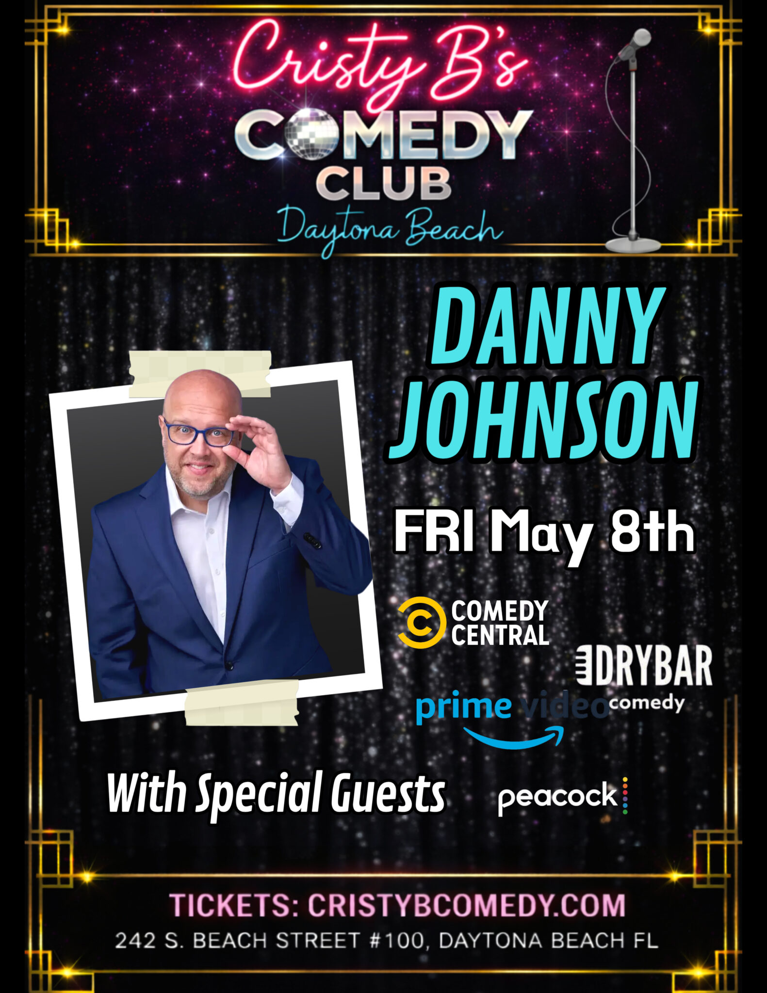 Comedian Danny Johnson live at Cristy B's - Cristy B Comedy Club
