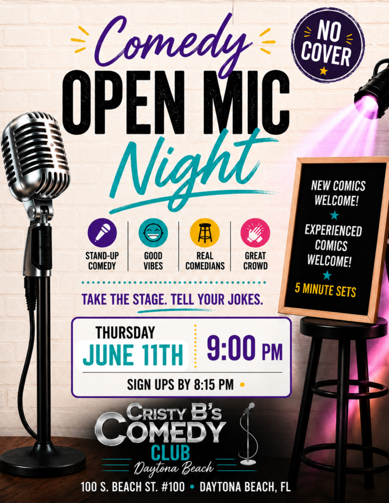 Comedy- Open Mic Night Daytona Beach
