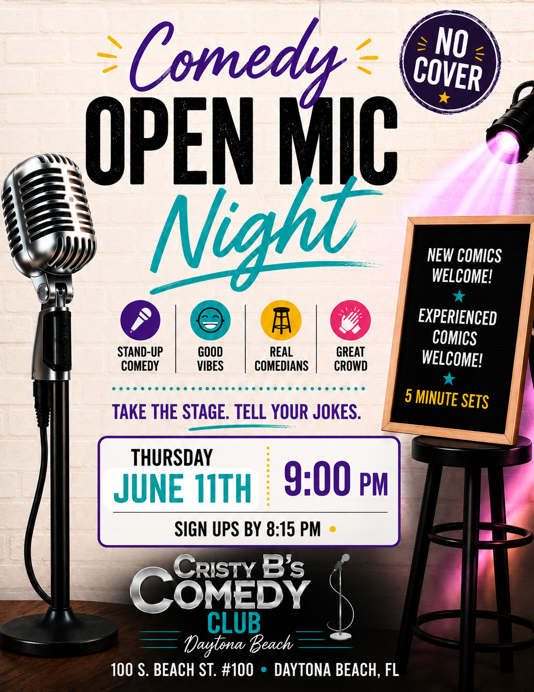 Comedy- Open Mic Night Daytona Beach