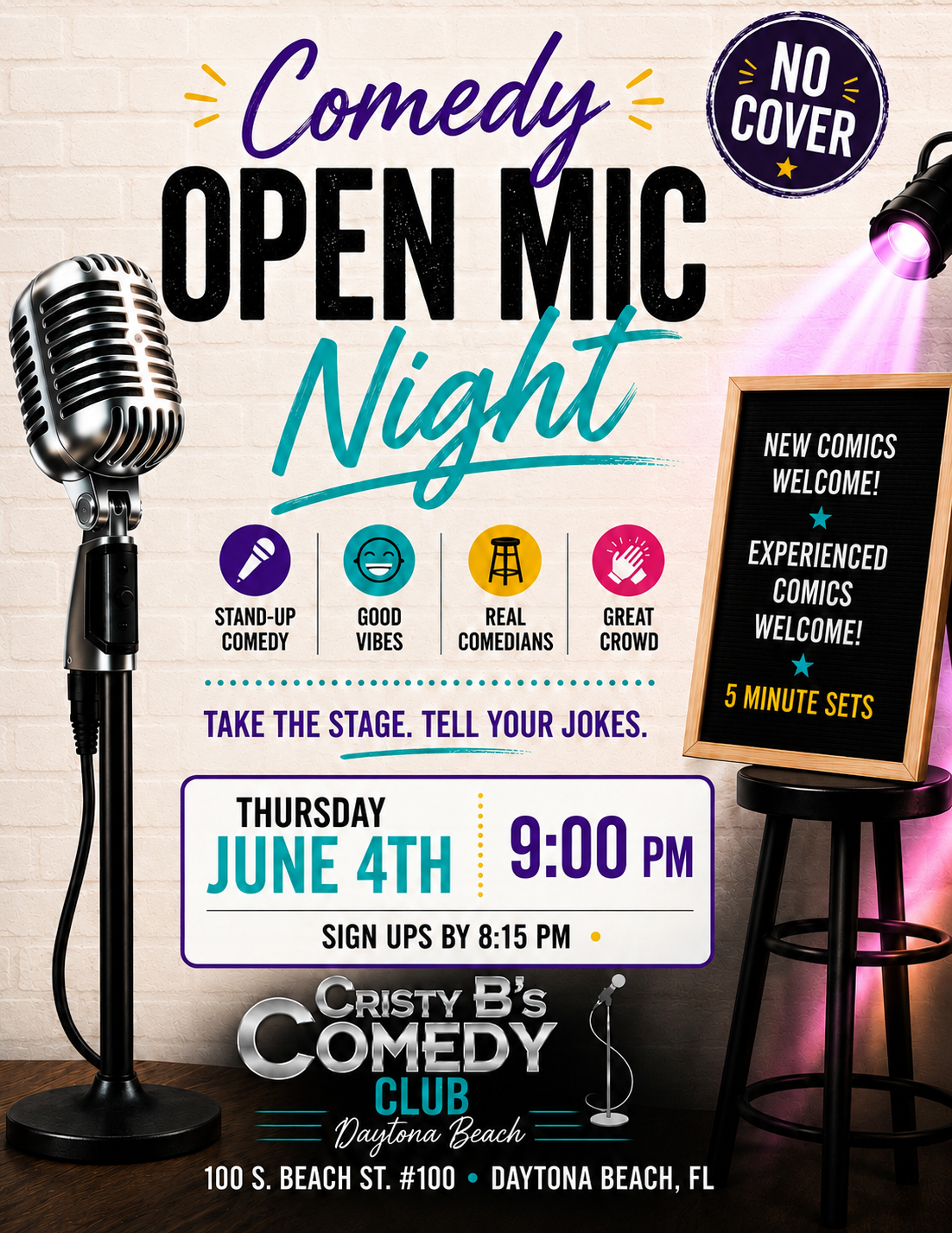 Comedy- Open Mic Night Daytona Beach