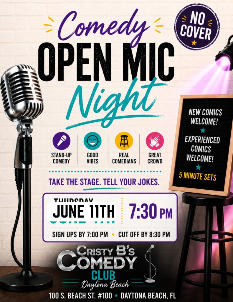 Comedy- Open Mic Night Daytona Beach