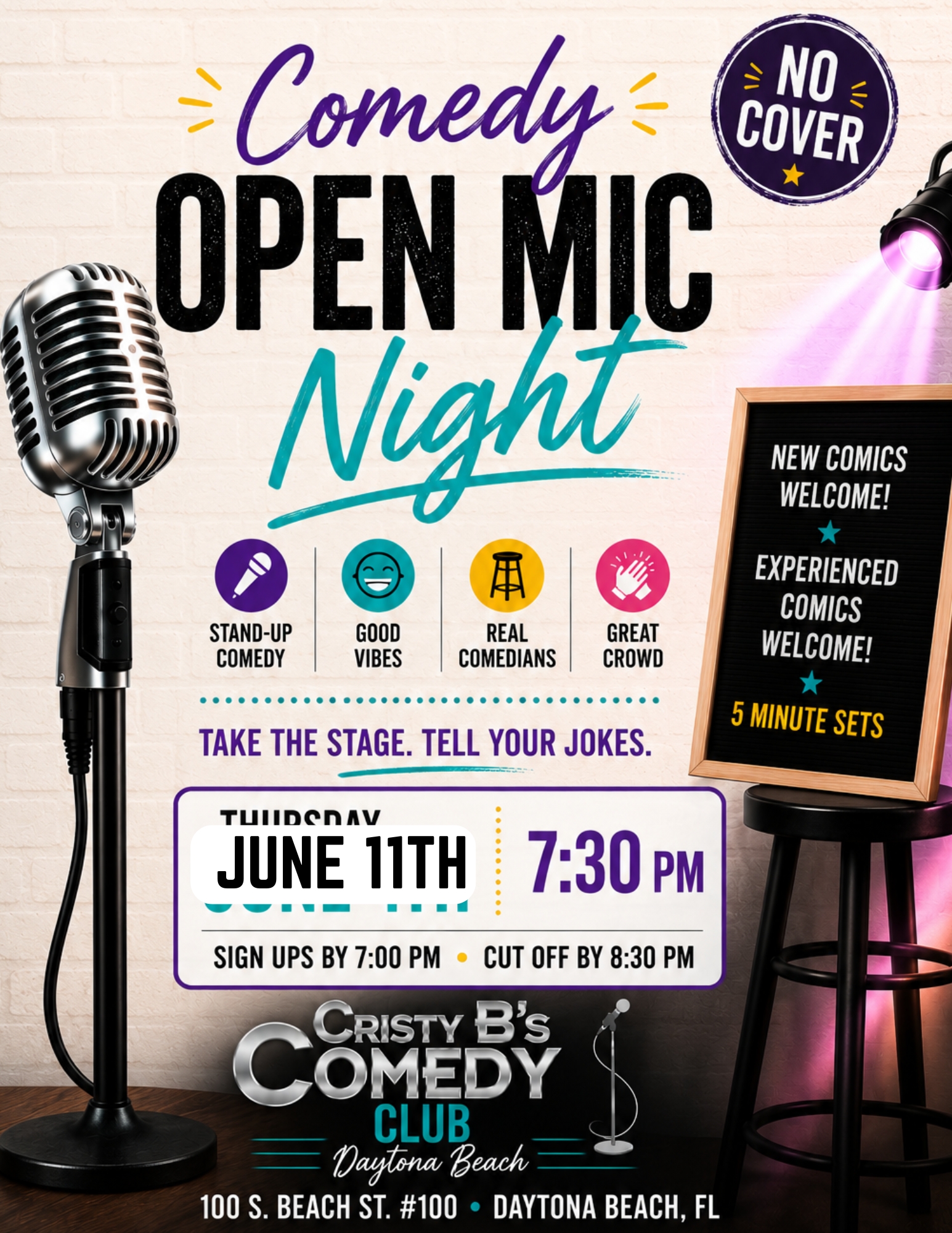 Comedy- Open Mic Night Daytona Beach
