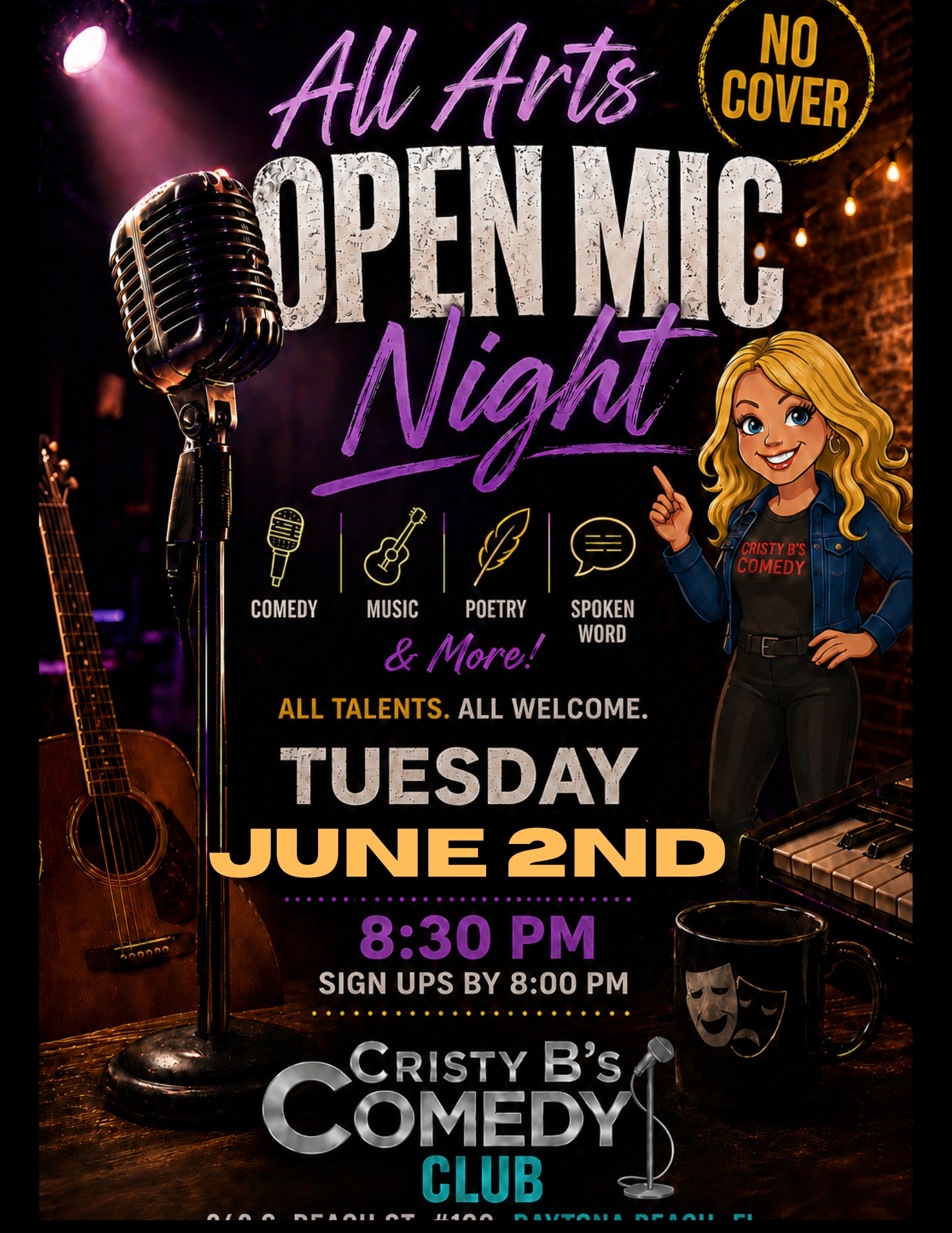 All Arts Open Mic Night Daytona Beach