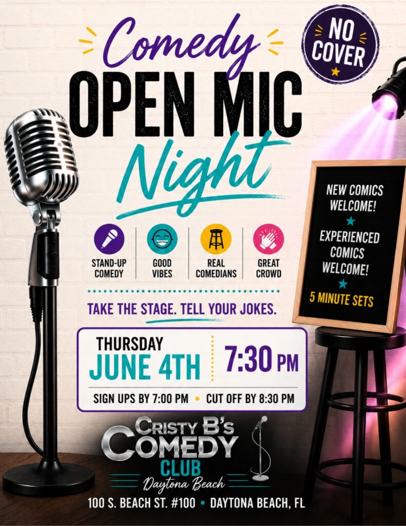 Comedy- Open Mic Night Daytona Beach