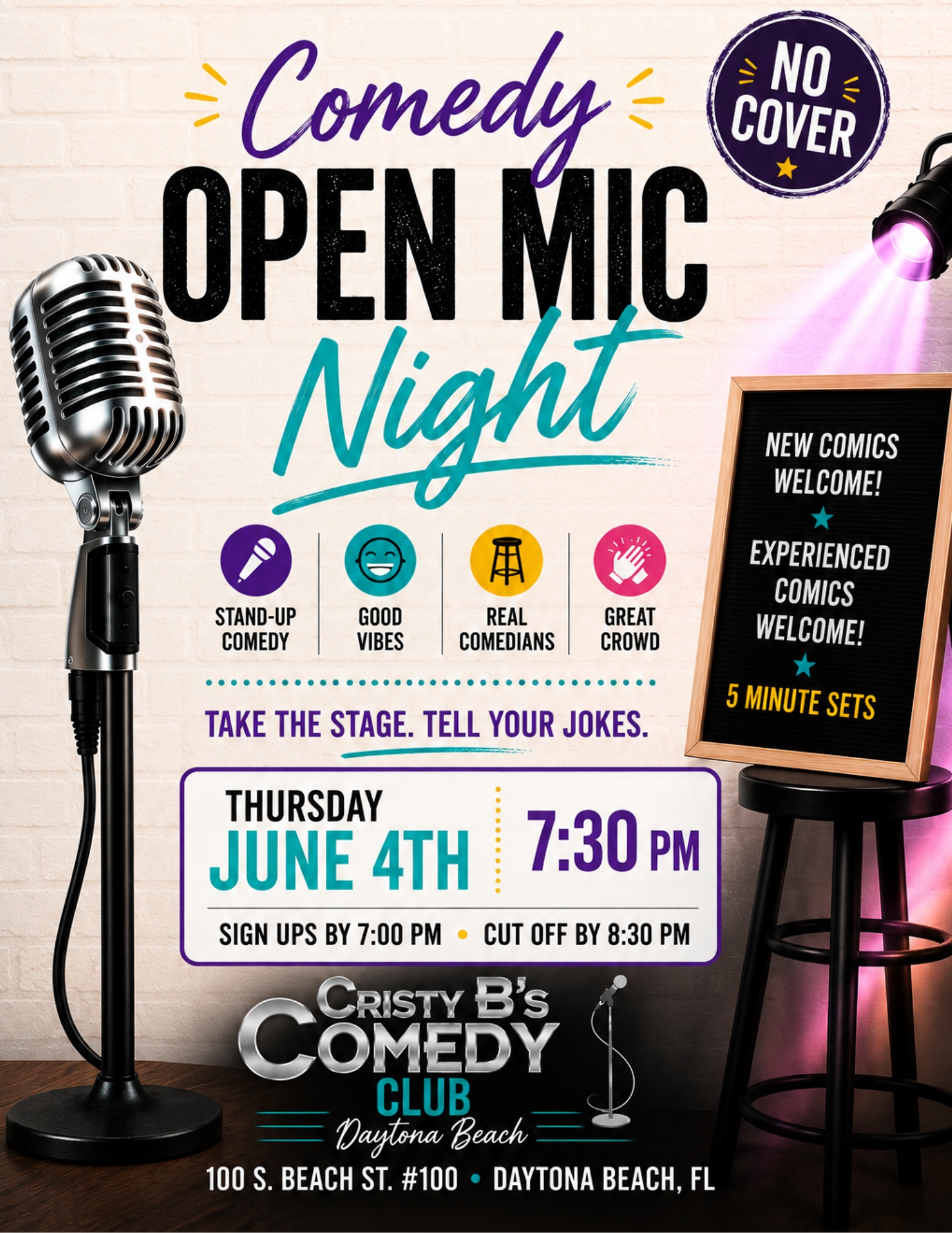 Comedy- Open Mic Night Daytona Beach