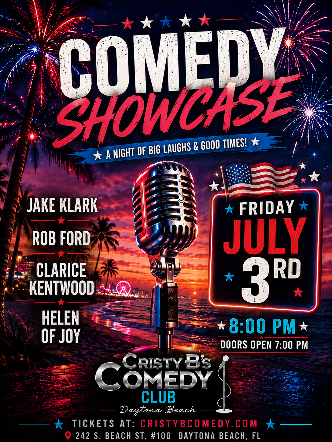 Comedy- Showcase Daytona Beach
