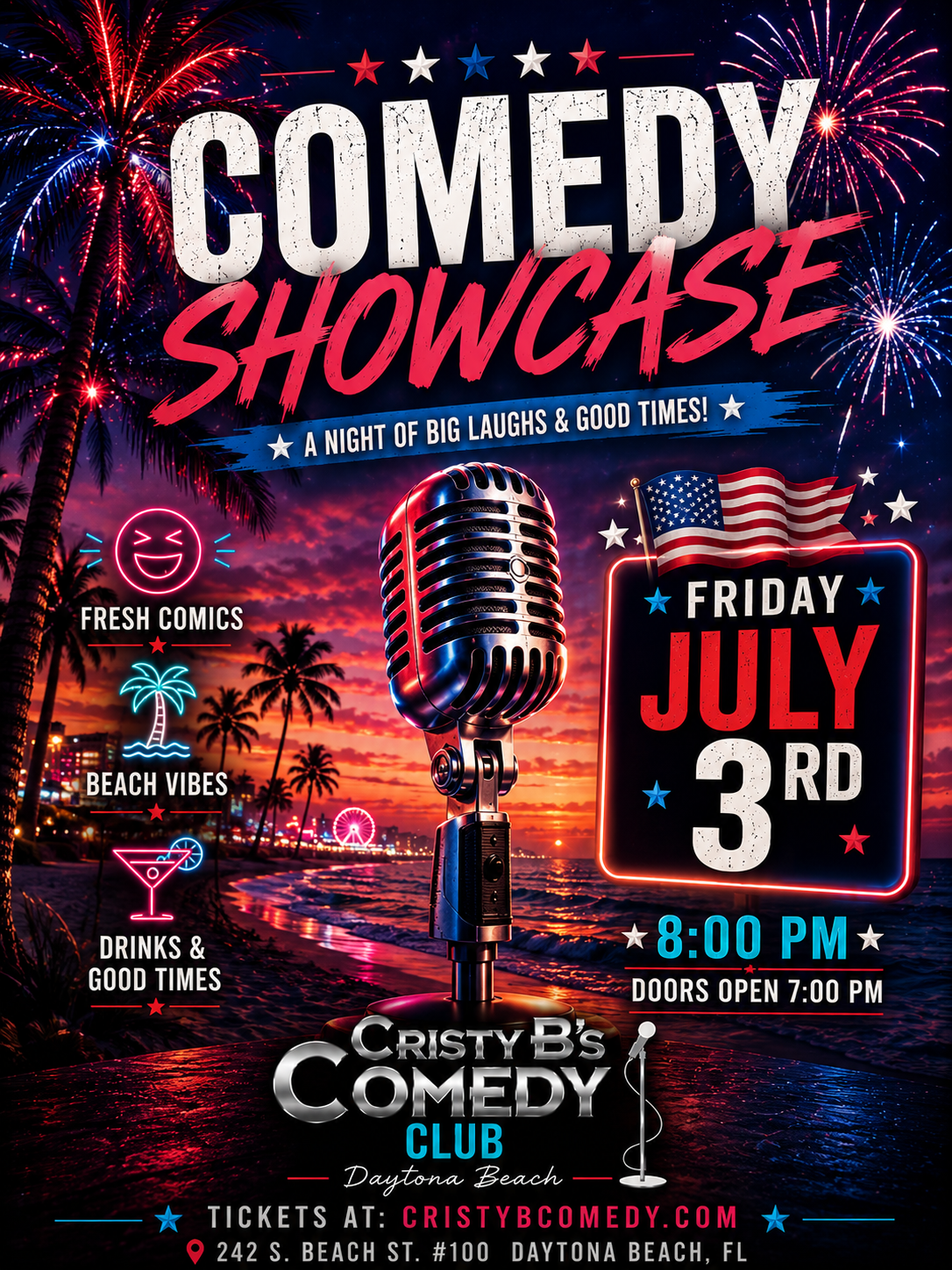 Comedy- Showcase Daytona Beach