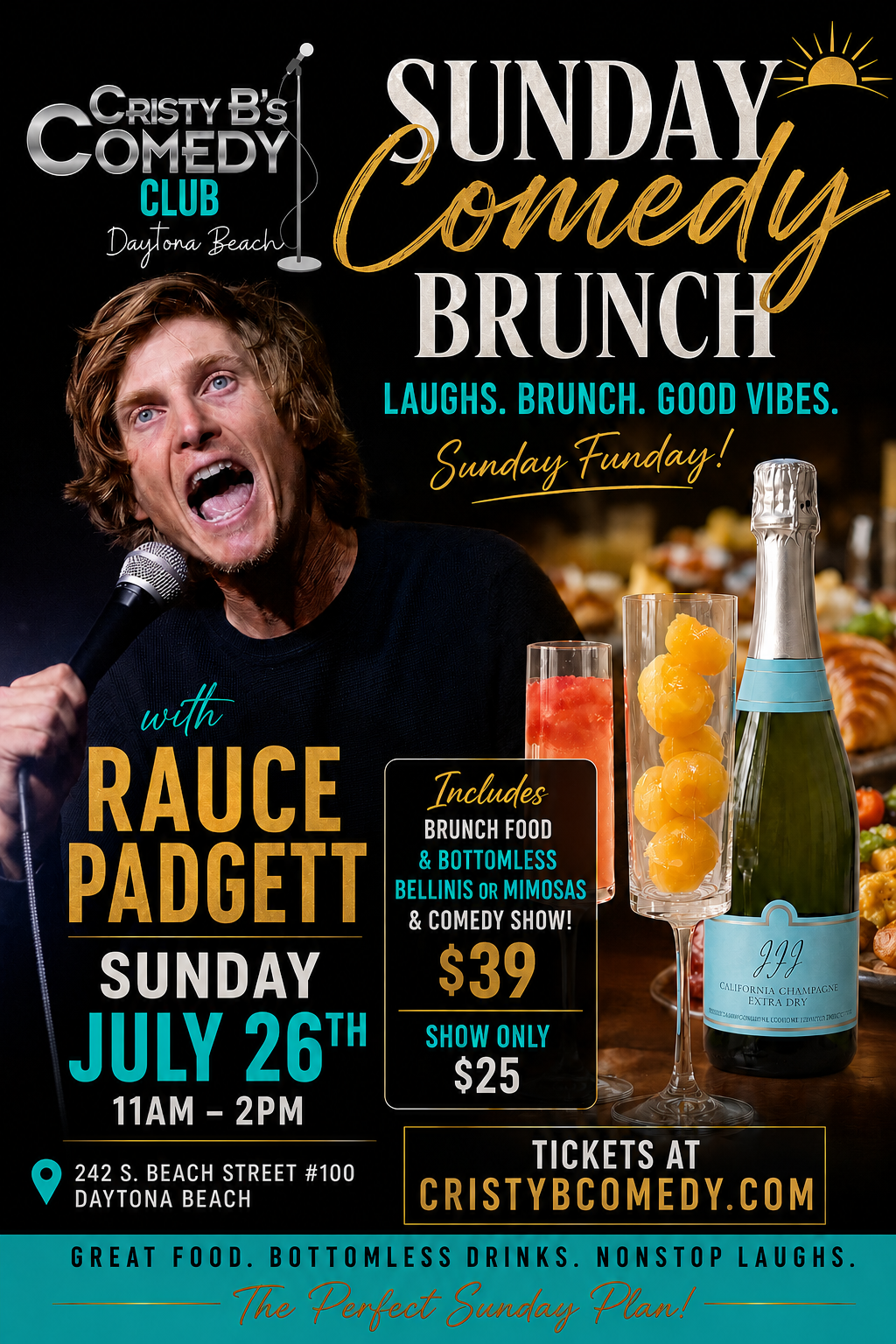 Comedy- Brunch Rauce Padgett Daytona Beach