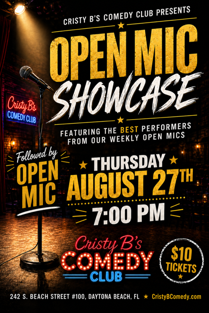 Open Mic Comedy Showcase Daytona Beach