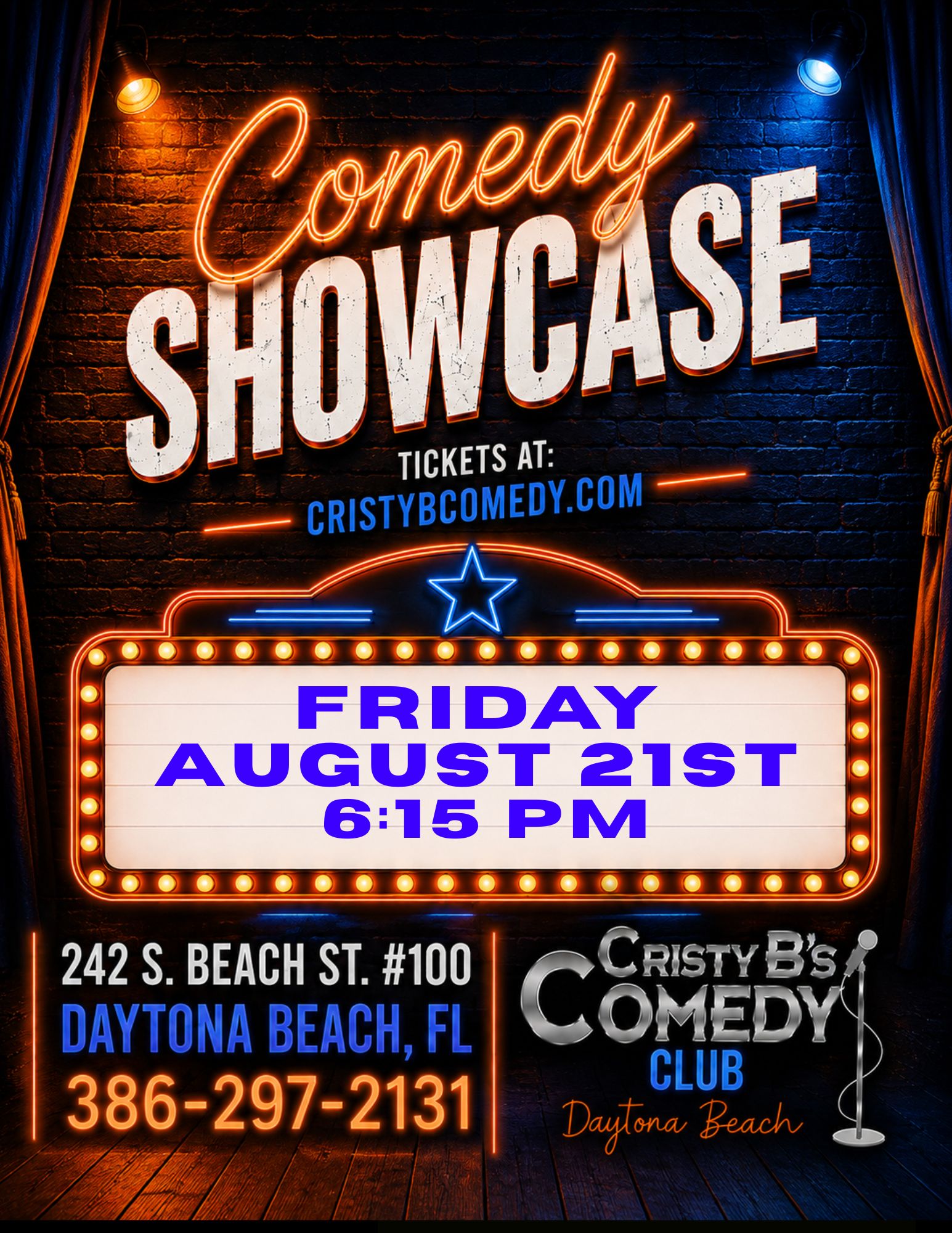 Comedy- Showcase Daytona Beach