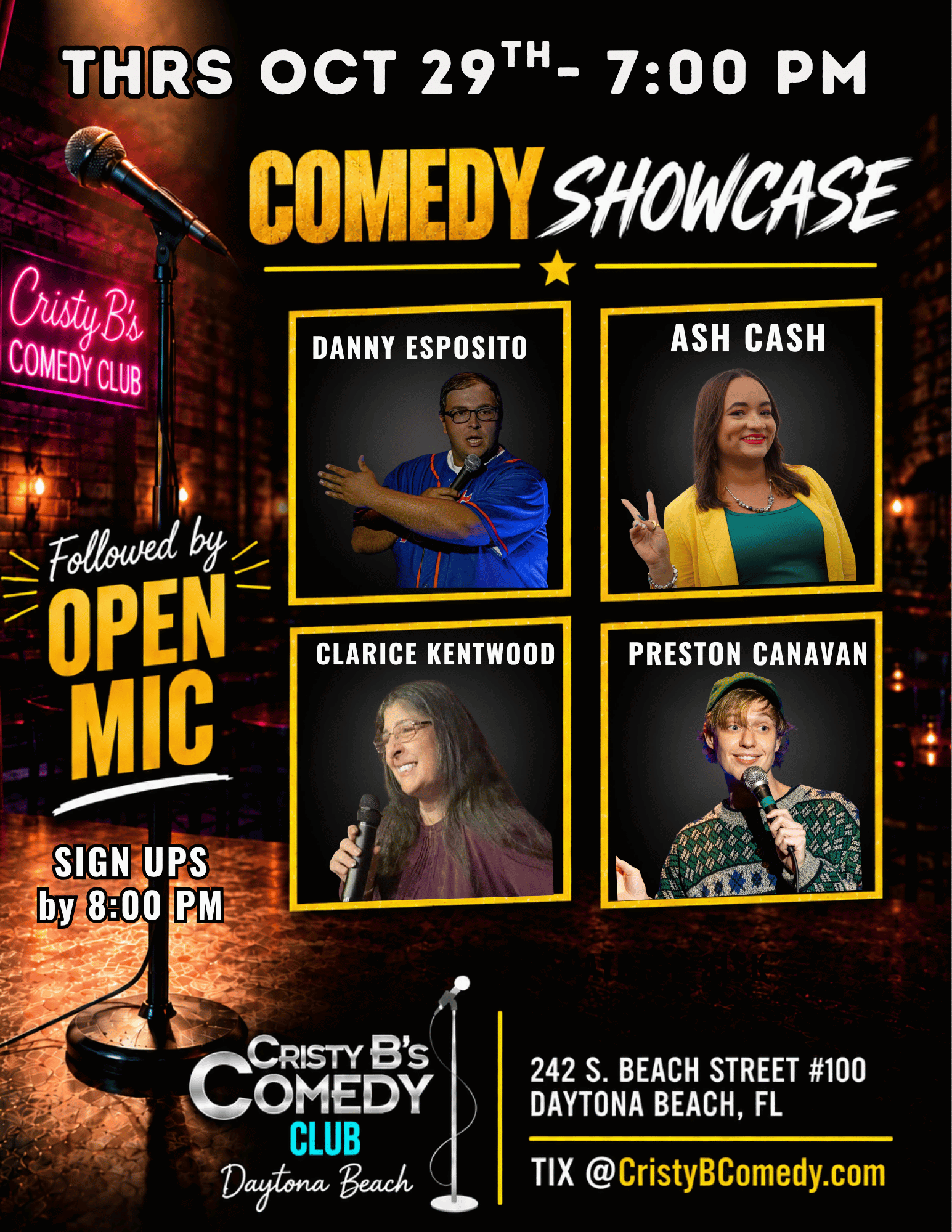 Thursday Comedy Show Open Mic Daytona Beach