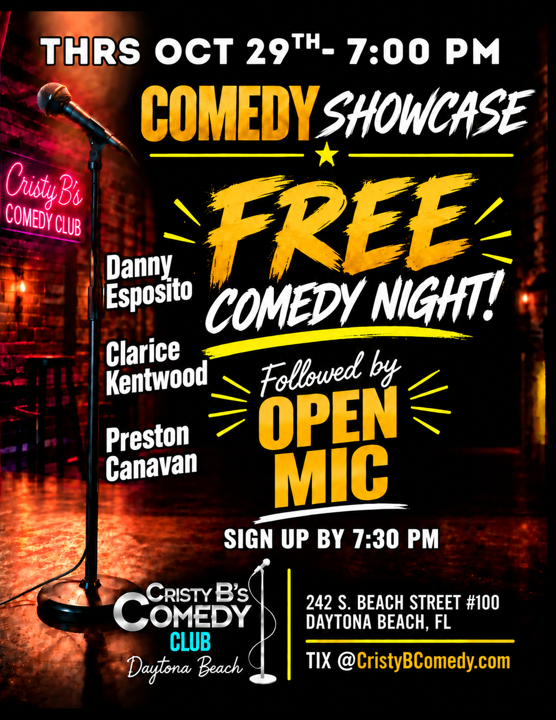 Comedy- Daytona Beach