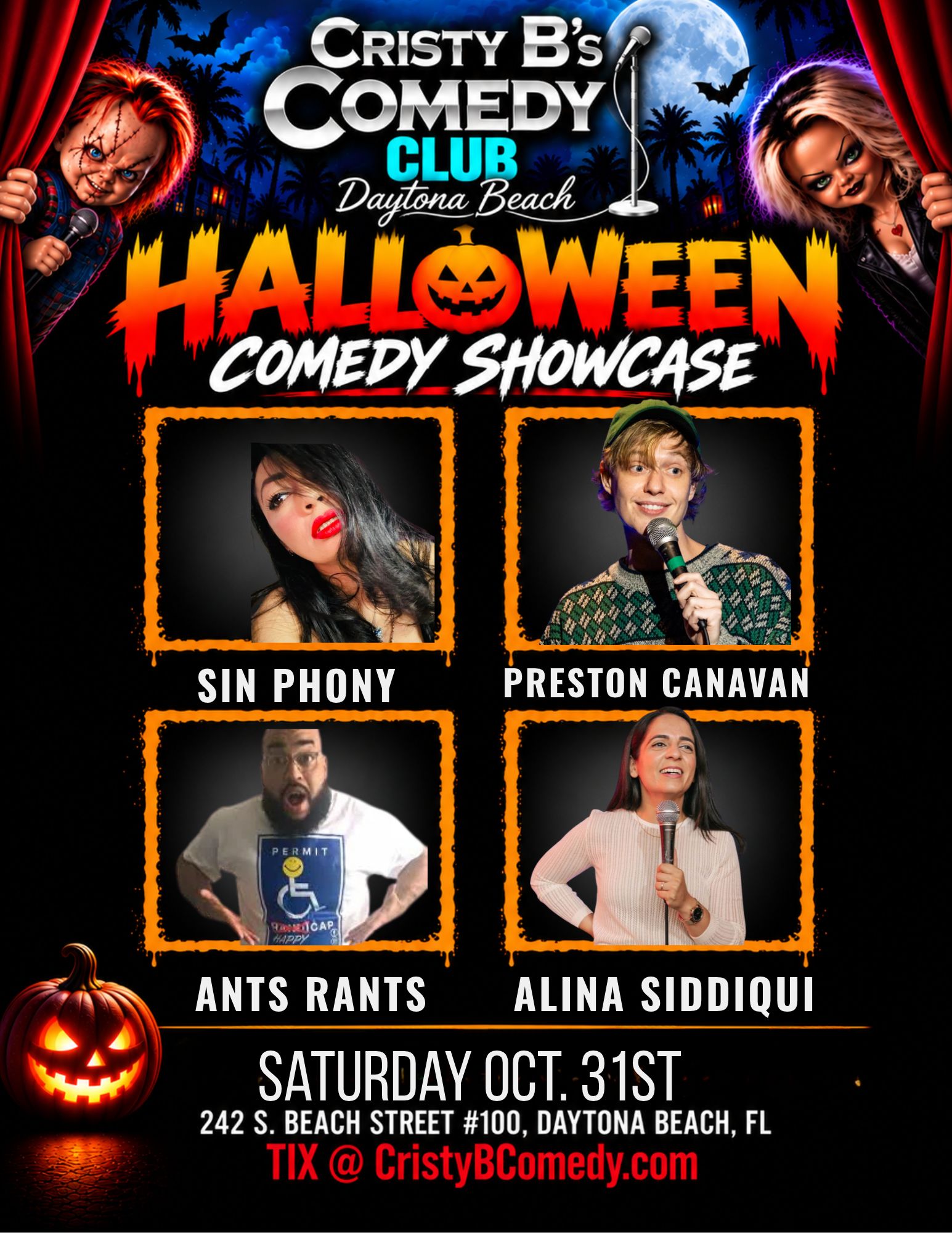 Halloween Comedy Daytona Beach