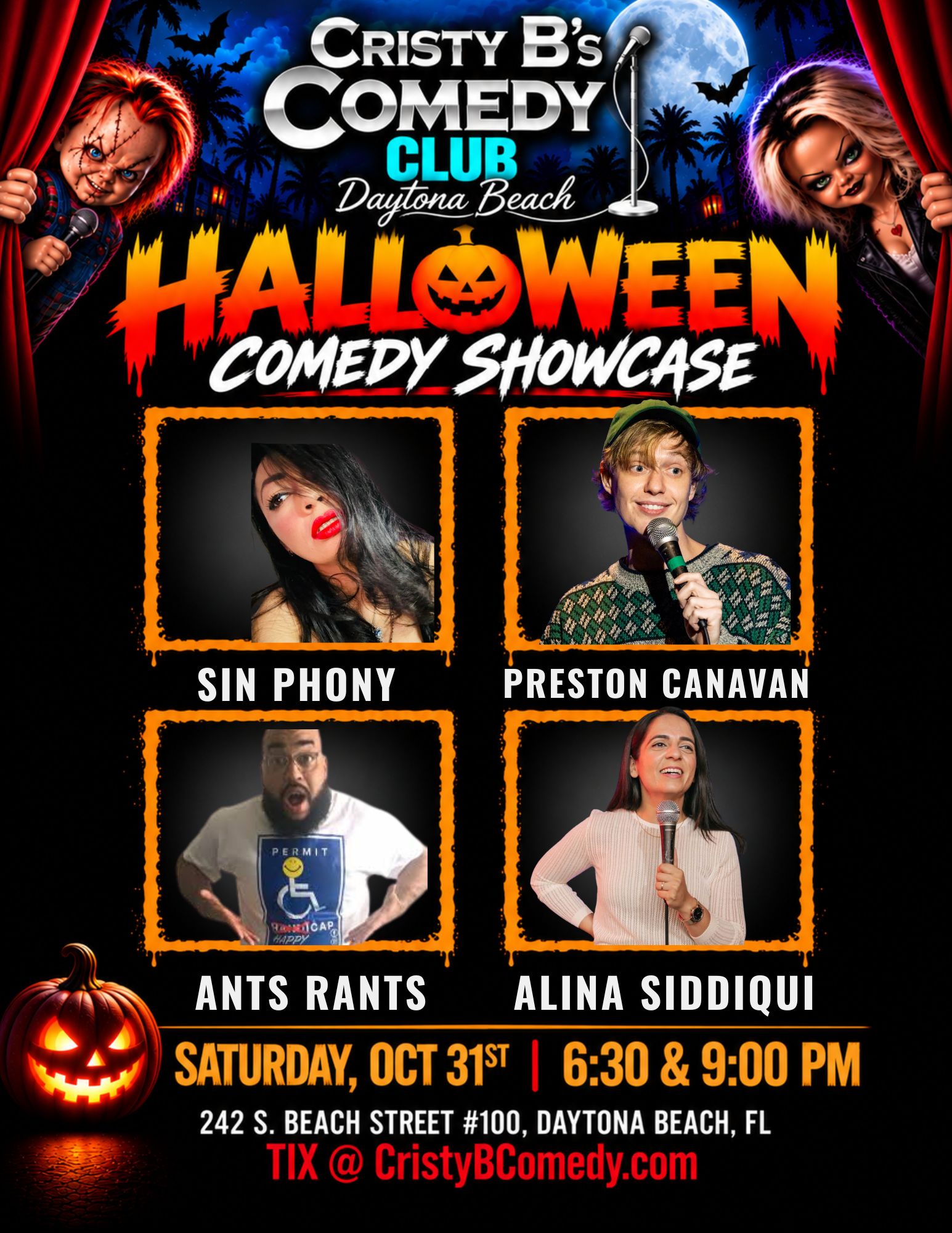 Halloween Comedy Showcase Daytona Beach