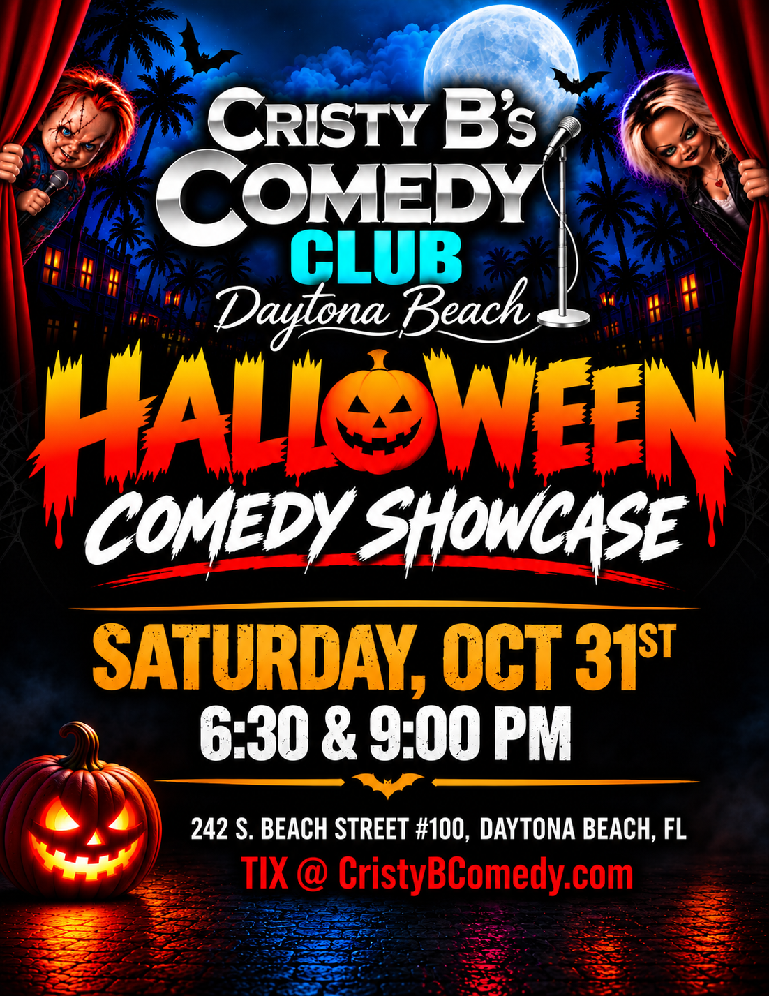 Halloween Comedy Showcase Daytona Beach